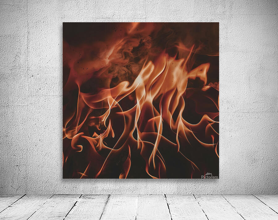 blaze fire flame texture background 4 Wall Preview