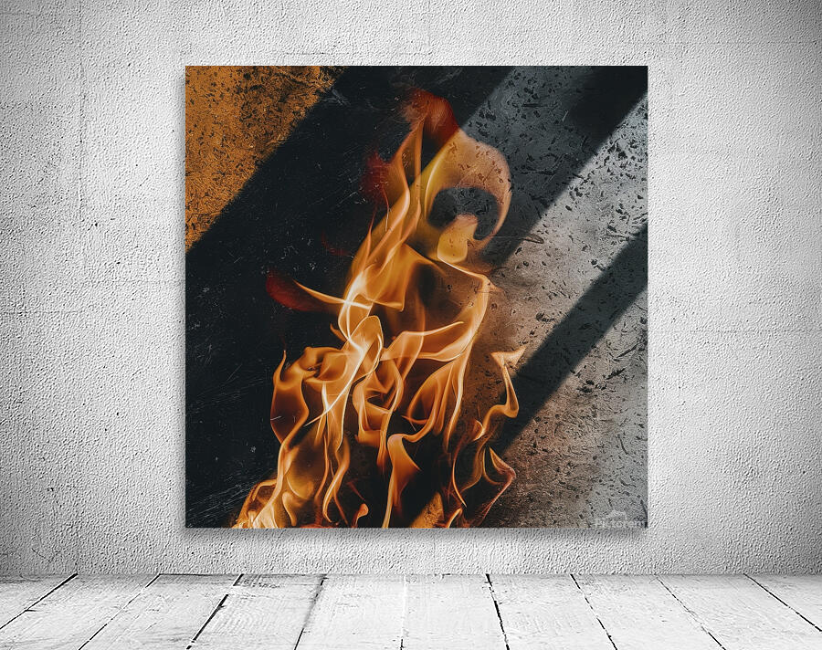 blaze fire flame texture background 3 Wall Preview