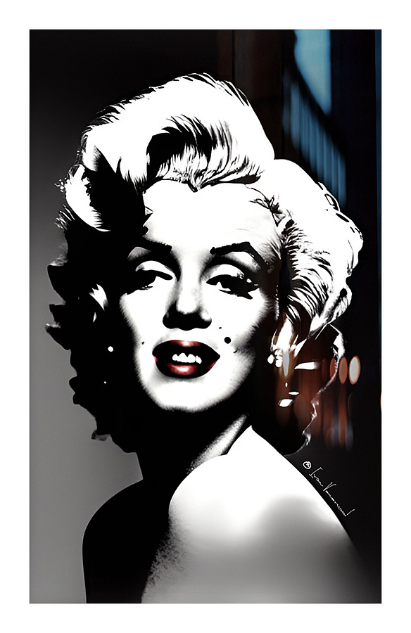 Lady Marilyn Picture Frame print
