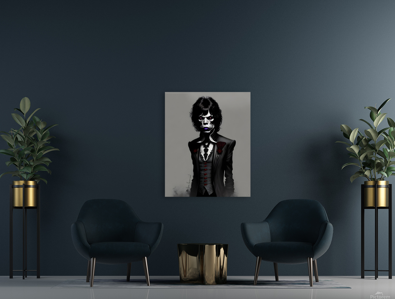 Mick Jagger gothic Reproduction