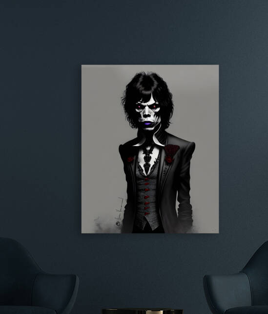 Mick Jagger gothic by Ivan Venerucci Italian Style