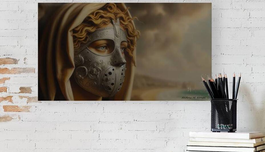 Young Saint Lucy at a Beach by Catholic Concept Art
