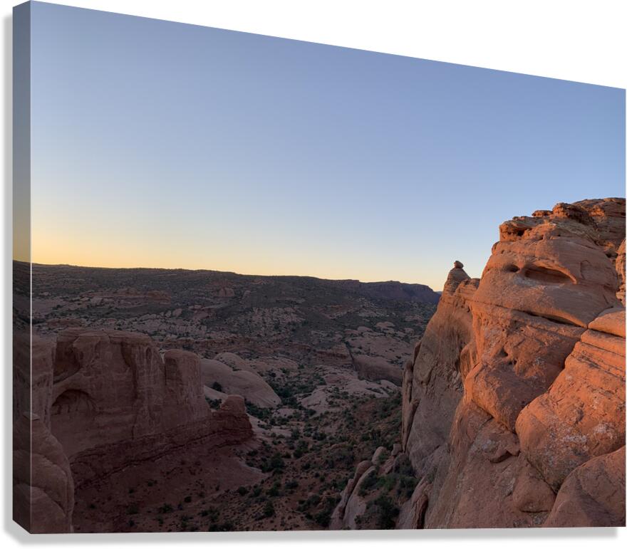 Rocks Aflame Canvas Print