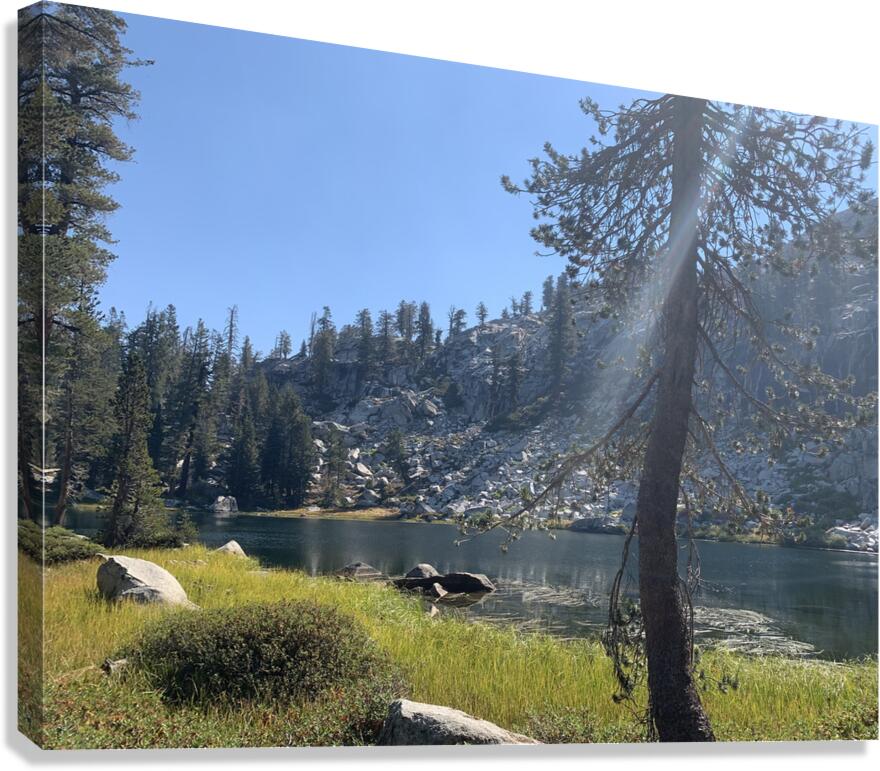 A Mountain Lake Canvas Print