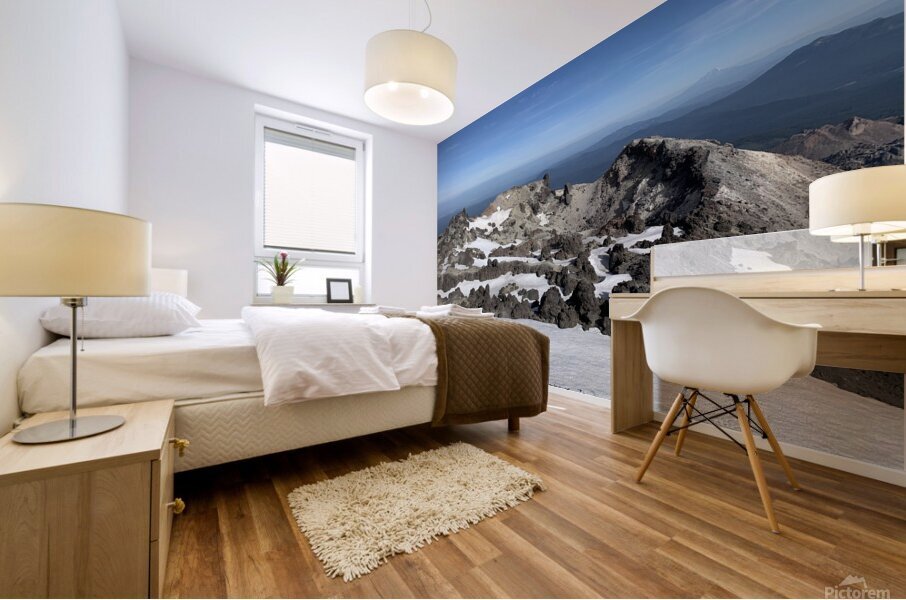 The Crater Mural print