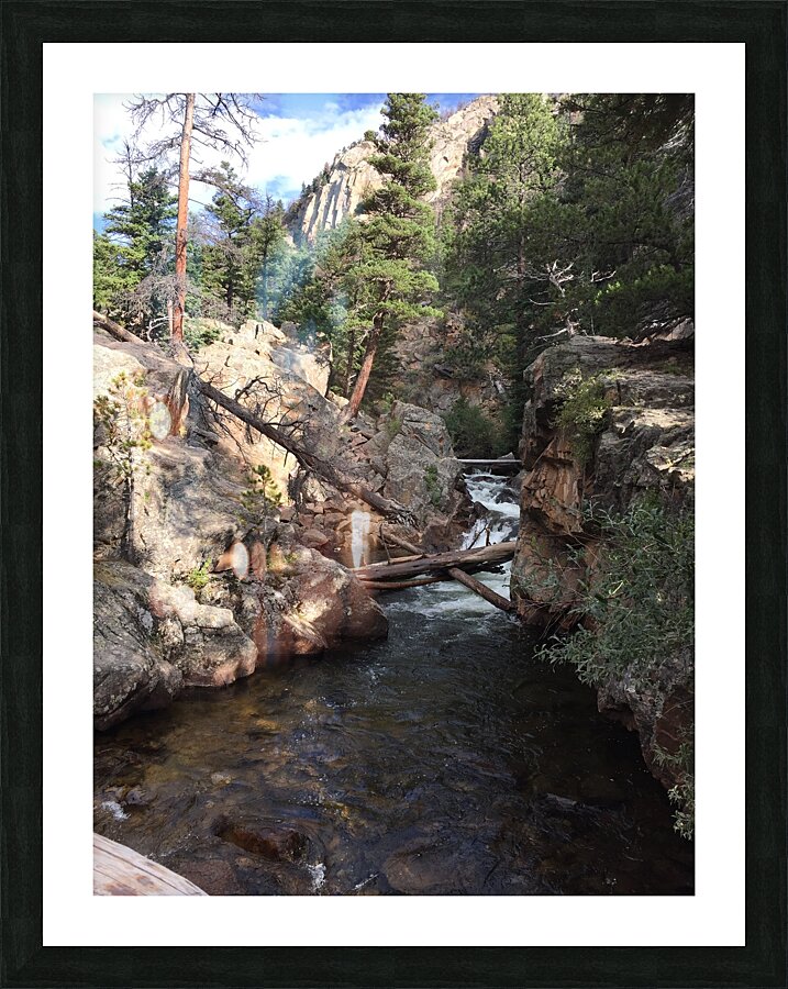 A Mountain Creek Picture Frame print