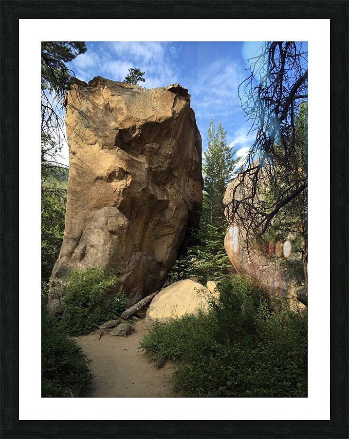 Granite Duolith Picture Frame print
