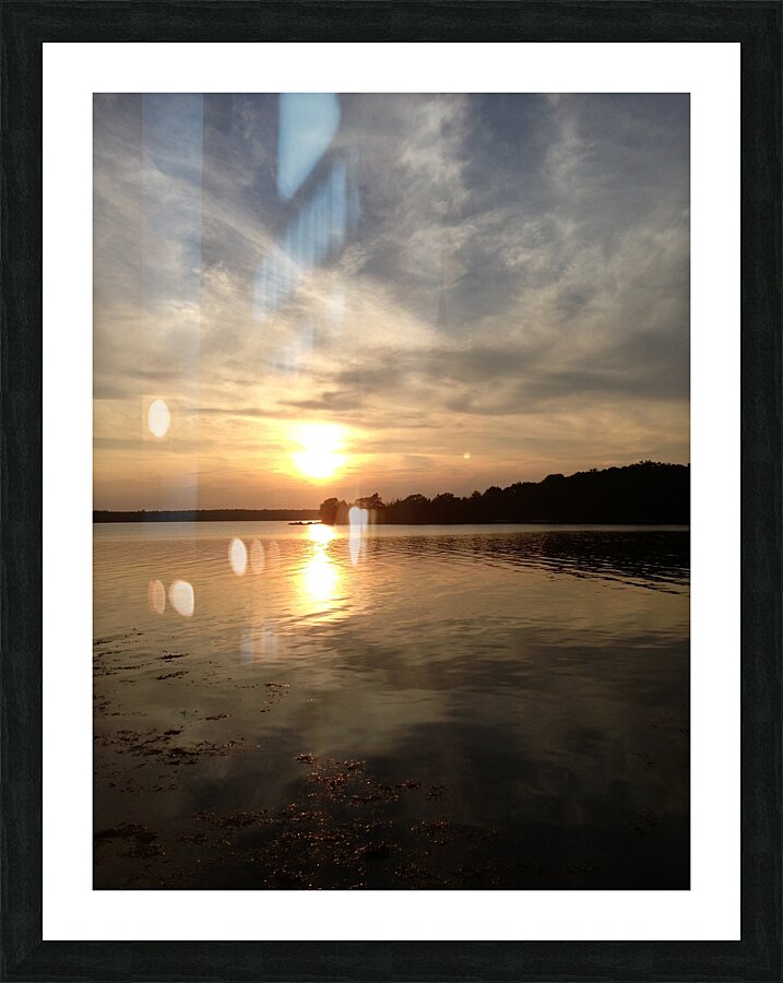 Sunset on the Lake Picture Frame print