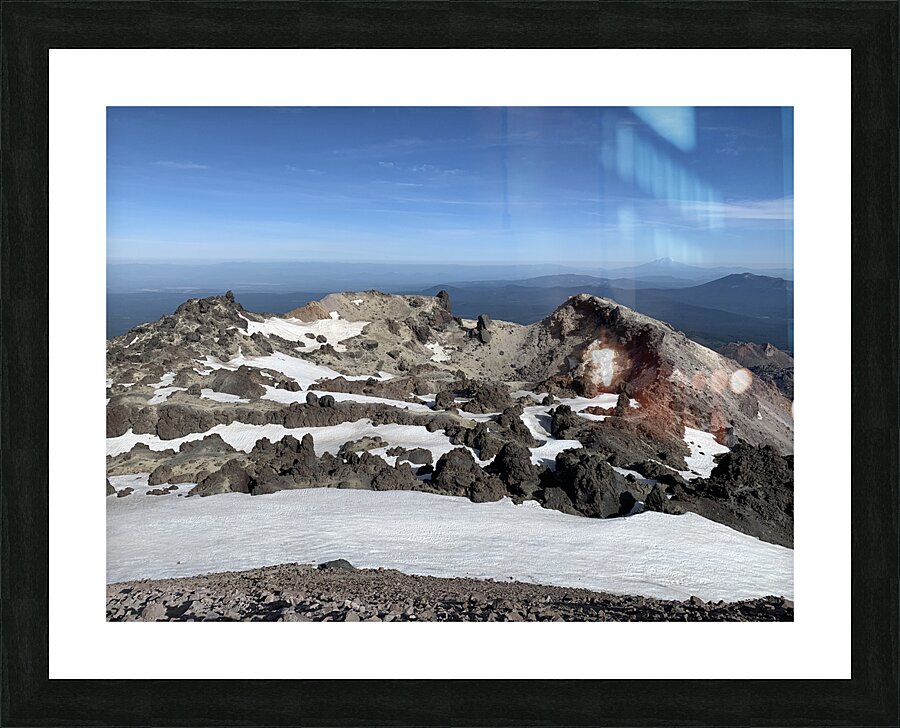 The Crater Picture Frame print