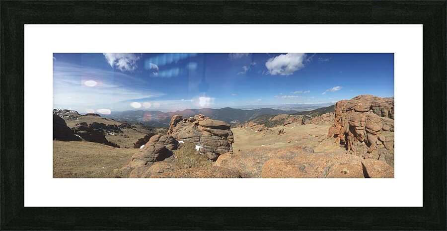 Mountaintop Panorama Picture Frame print