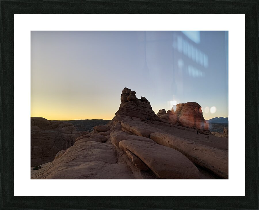 Predawn Rocks Picture Frame print