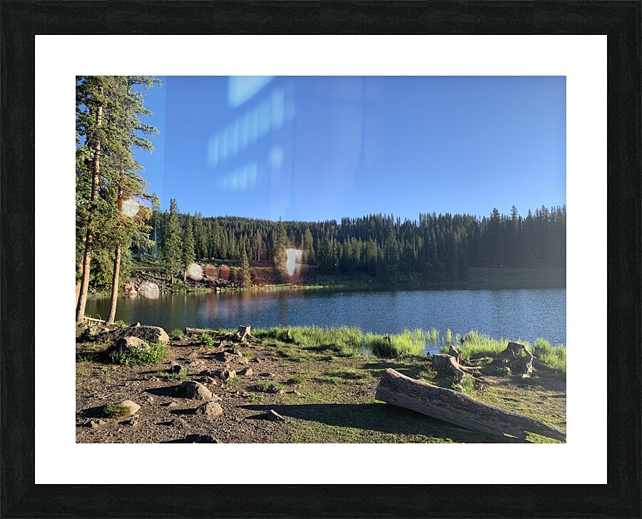 Ruffled Mountain Lake Picture Frame print