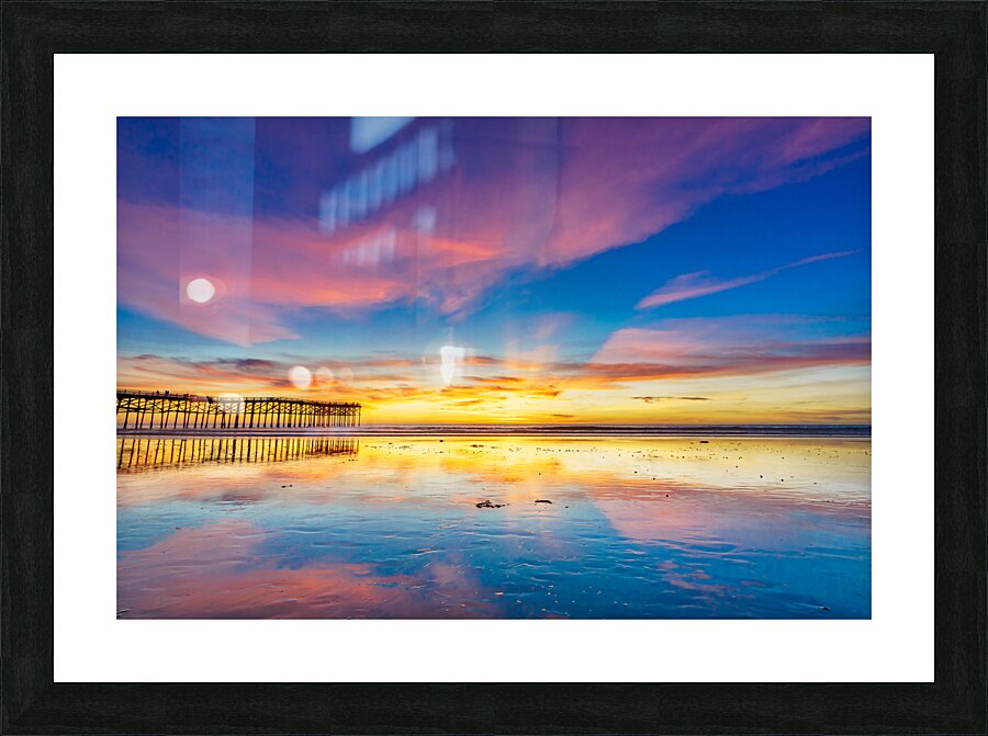 crystalclearpierSunset Picture Frame print