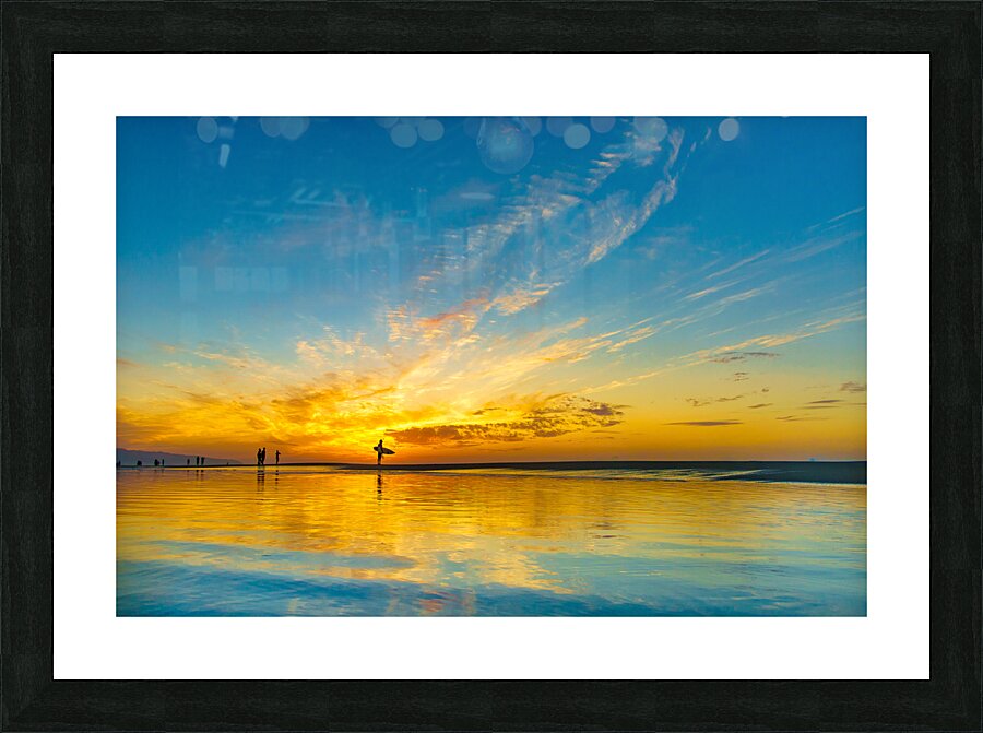 SurferSunset Picture Frame print