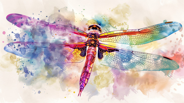 A breathtakingly beautiful dragonfly its wings  a Digital Download