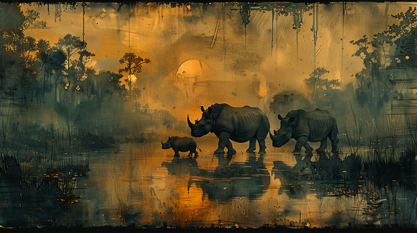 An awe inspiring portrayal of a family of Javan 7 Digital Download