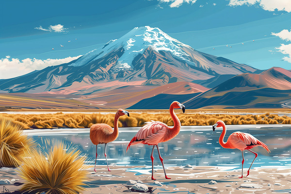 An illustration poster design Peru South Americ 6 Digital Download