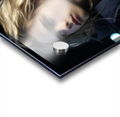 A close up portrait of a very attractive 18 yea e Acrylic print