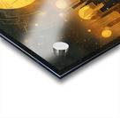 A celestial cityscape where skyscrapers and lan f Acrylic print