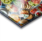 a top view of colorful table set with many diff 2 Acrylic print