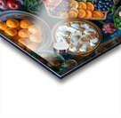 a top view of colorful table set with many diff 5 Acrylic print