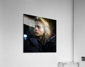 A close up portrait of a very attractive 18 yea e Acrylic Print