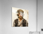 A color illustration of a young man blonde hair 5 Acrylic Print