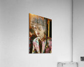 A cool MAN 90s model wearing rectangular glasse 7 Acrylic Print