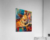 A beautiful chahuahua lying on owner in the sof 7 Acrylic Print