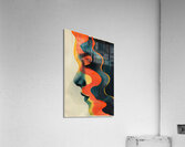 A minimal and weird design with a color scheme  b Acrylic Print