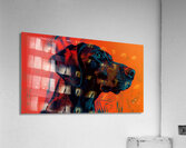 A minimal and weird design with a color scheme  e Acrylic Print