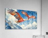 A stunning panorama of a pair of Philippine eag 6 Acrylic Print