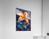 A vibrant lily flower in full bloom depicted wi 5 Acrylic Print