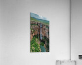 Aerial view of the earths canyon with a huge wa a Acrylic Print