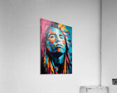 American Indian Chief  Handsome Attractive Port e Acrylic Print