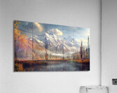 An Alaskas dreamlike Denali mountain scene with a Acrylic Print