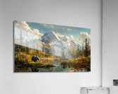 An Alaskas dreamlike Denali mountain scene with b Acrylic Print