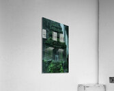 An ancient temple entrance stairs leading down  d Acrylic Print