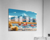 An illustration poster design Peru South Americ 6 Acrylic Print