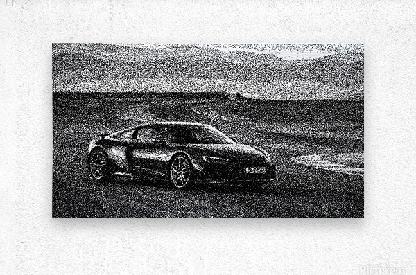 HALOUB Poster per auto sportive per Audi R8 Super Car Racing Car Pittura decorativa su tela, stampa artistica da parete e decorazione per camera da