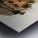 A color illustration of a young man blonde hair 5 Metal print