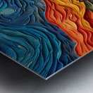 a mesmerizing landscape textured three dimensio d Metal print