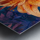 A vibrant lily flower in full bloom depicted wi 5 Metal print