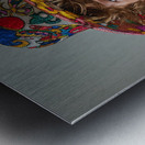 a young man in his early 20s blond hair blue ey a Metal print