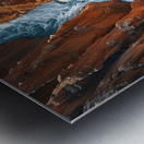 Aerial view of the earths canyon with a huge wa 9 Metal print