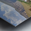 Aerial view of the earths canyon with a huge wa b Metal print