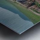 Aerial view of the earths canyon with a huge wa a Metal print