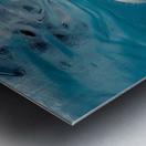 all blue environment A realistic photo g in the 8 Metal print