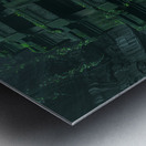 An ancient temple entrance stairs leading down  d Metal print