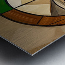 Art abstract  portrait oil painting    chaos 22 d Metal print